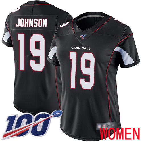 Arizona Cardinals Limited Black Women KeeSean Johnson Alternate Jersey NFL Football #19 100th Season Vapor Untouchable->women nfl jersey->Women Jersey